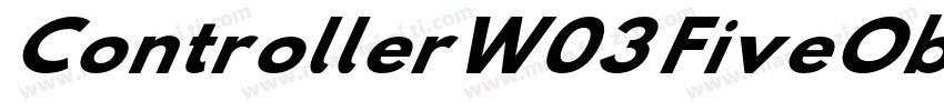 ControllerW03 FiveOblique Regular字体转换
